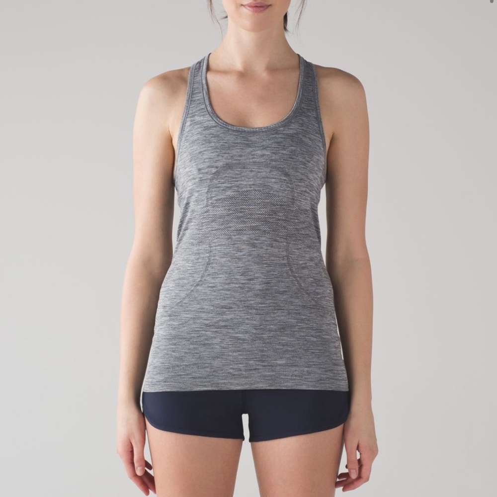 Lululemon Swiftly Tech Racerback Heathered Gray Size 10